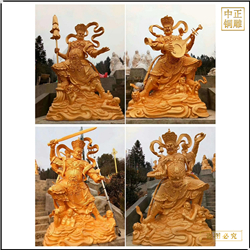 鑄銅關(guān)公 寺廟四大天王銅佛像價格