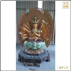 鑄銅關(guān)公 定制千手觀音菩薩銅像