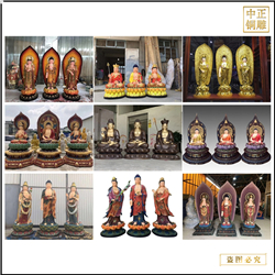 鑄銅關公 各種樣式西方三圣銅像