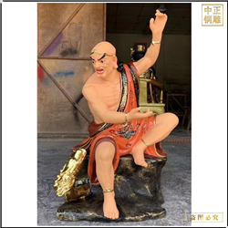 鑄銅關(guān)公 彩繪十八羅漢銅佛像銷售價(jià)格