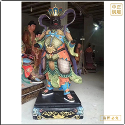 鑄銅關(guān)公 5米鑄銅四大天王制作廠