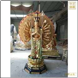 鑄銅關(guān)公 供應(yīng)千手觀音菩薩銅像