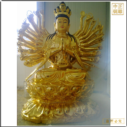 鑄銅關(guān)公 金衣千手觀音菩薩佛像