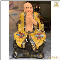 鑄銅關公 十八羅漢十八尊者銅佛像鑄造