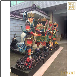 鑄銅關公 黃銅四大天王佛像制作