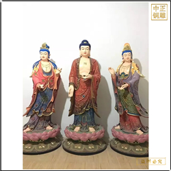 鑄銅關(guān)公 西方三圣銅像銷售價(jià)格
