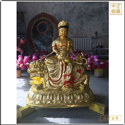 鑄銅關(guān)公 文殊普賢銅佛像生產(chǎn)廠家