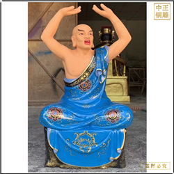 鑄銅關公 貼金十八羅漢銅佛像圖片