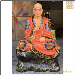 鑄銅關公 寺廟銅雕十八羅漢佛像定制