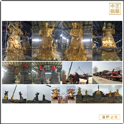 鑄銅關公 寺廟鑄銅四大天王佛像鑄造廠