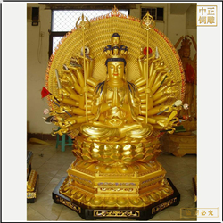鑄銅關公 批發坐像千手觀音佛像