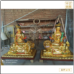 定做寺廟文殊普賢銅像 定做寺廟文殊普賢銅像