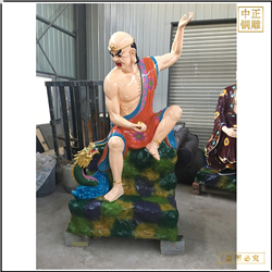 鑄銅關公 大型鑄銅十八羅漢佛像