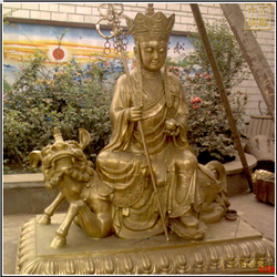 鑄銅關公 貼金地藏王菩薩工廠