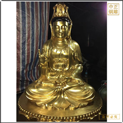寺廟大型觀世音銅像 寺廟大型觀世音銅像