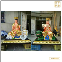 銷售寺廟文殊普賢菩薩銅佛像 銷售寺廟文殊普賢菩薩銅佛像