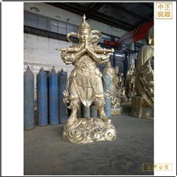 大型純銅寺廟韋馱銅佛像 大型純銅寺廟韋馱銅佛像