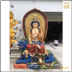 鑄銅關(guān)公 文殊普賢寺廟供奉擺件