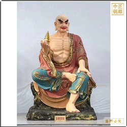 鑄銅關(guān)公 加工鑄銅十八羅漢雕塑鑄造廠