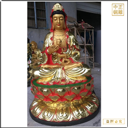 鑄銅關公 大型坐像銅雕觀音銅像
