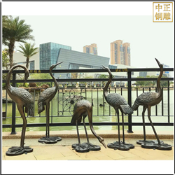 鑄銅關公 景觀室外銅仙鶴雕塑