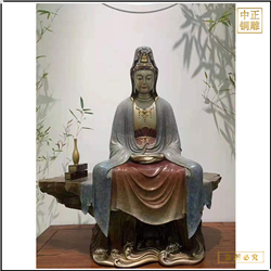 鑄銅關公 鑄造觀音菩薩銅像擺件