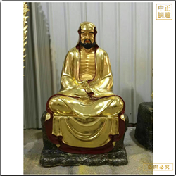 鑄銅關公 小型十八羅漢銅佛像批發