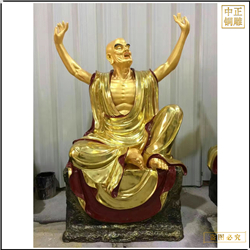 鑄銅關公 2米十八羅漢站像銅雕廠家