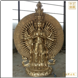 鑄銅關公 站像千手觀音菩薩像鑄造