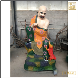 鑄銅關公 供應十八羅漢銅雕廠批發(fā)