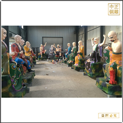 鑄銅關公 廠家批發(fā)十八羅漢神像