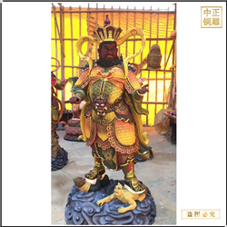 鑄銅關公 戶外四大天王雕塑鑄造廠家