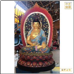 鎏金貼金釋迦牟尼佛像制作 鎏金貼金釋迦牟尼佛像制作