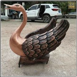 鑄銅關公 小型銅天鵝雕塑