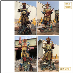 鑄銅關公 寺廟鑄銅四大天王佛像鑄造