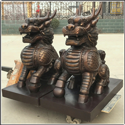 鑄銅關(guān)公 定制銅麒麟廠家