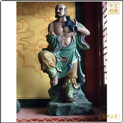 鑄銅關(guān)公 十八羅漢尊者坐像銅像