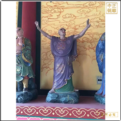 鑄銅關(guān)公 寺廟十八羅漢銅佛像