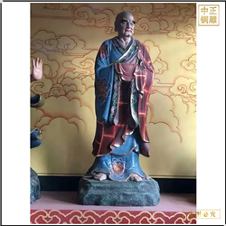 鑄銅關(guān)公 寺院供奉十八尊者佛像