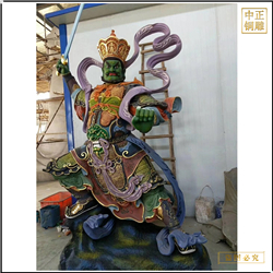 鑄銅關公 鑄黃銅彩繪四大天王佛像圖片