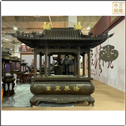 鑄銅關公 寺廟銅香爐定制