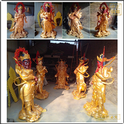 貼金彩繪純銅四大天王佛像鑄造廠 貼金彩繪純銅四大天王佛像鑄造廠