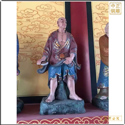 鑄銅關公 貼金神像供應批發價格