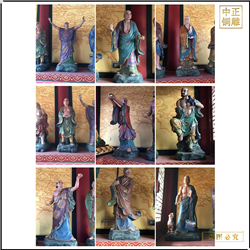 鑄銅關公 1.8米十八羅漢銅佛像