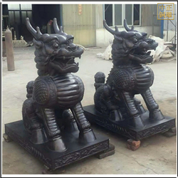 鑄銅關公 銅麒麟制作廠家