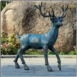 做舊銅鹿雕塑 做舊銅鹿雕塑
