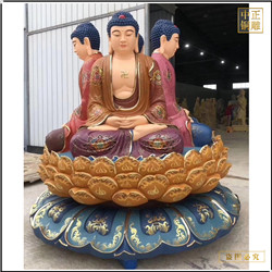 鑄銅關公 四面釋迦牟尼佛銅像定制