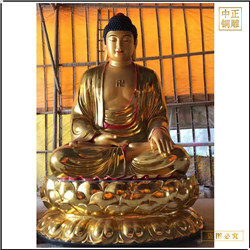 貼金釋迦牟尼佛佛像制作 貼金釋迦牟尼佛佛像制作