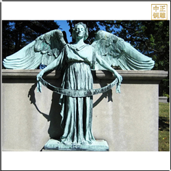 鑄銅關公 西方帶翅膀天使人物雕塑