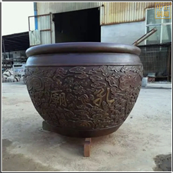 鑄銅關公 仿古刻字故宮純銅大缸